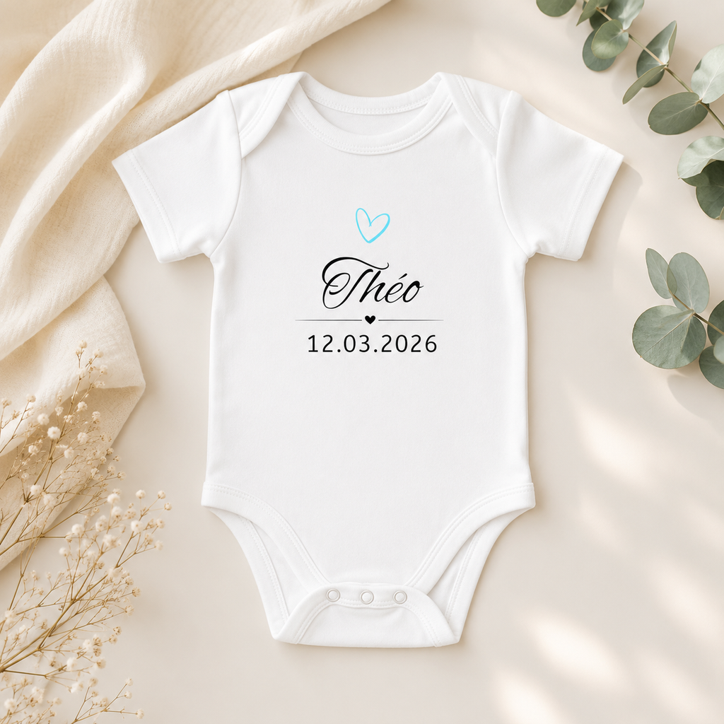 Body Bébé Personnalisé – En Coton Bio