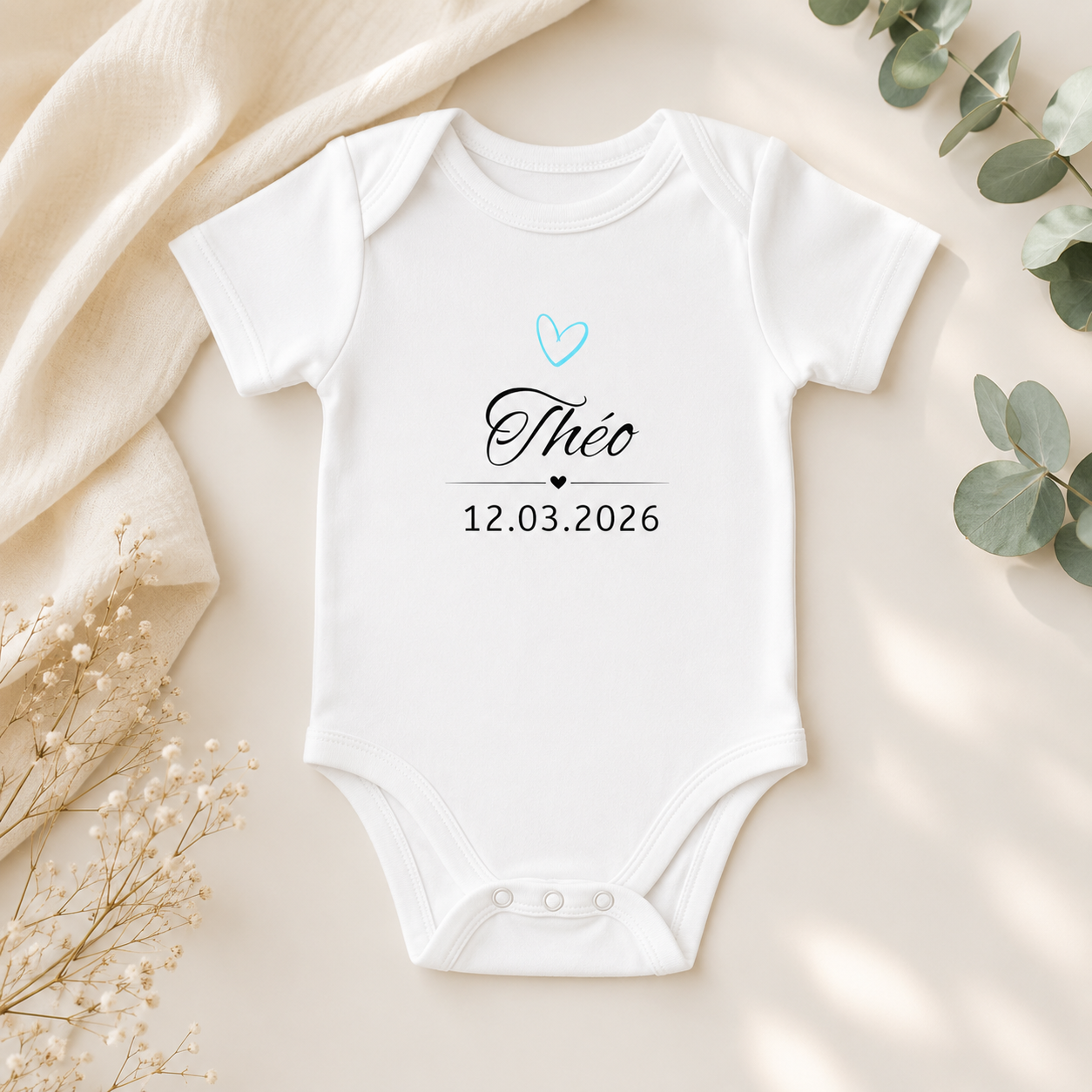 Body Bébé Personnalisé – En Coton Bio