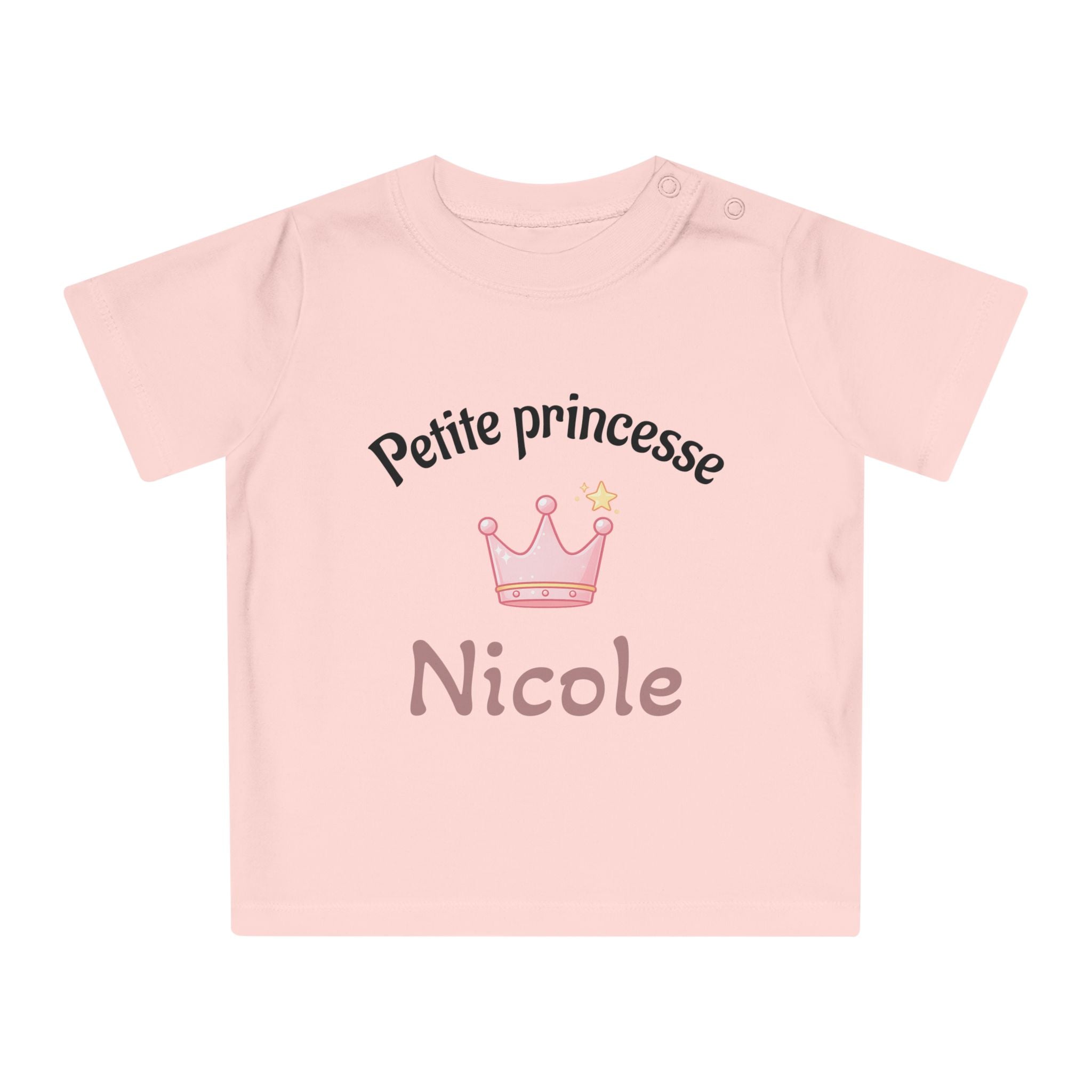 T-shirt Bébé Personnalisé – Petite Princesse