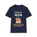 T-Shirt — "Erreur 404" Retro Pixel Error Graphic Tee