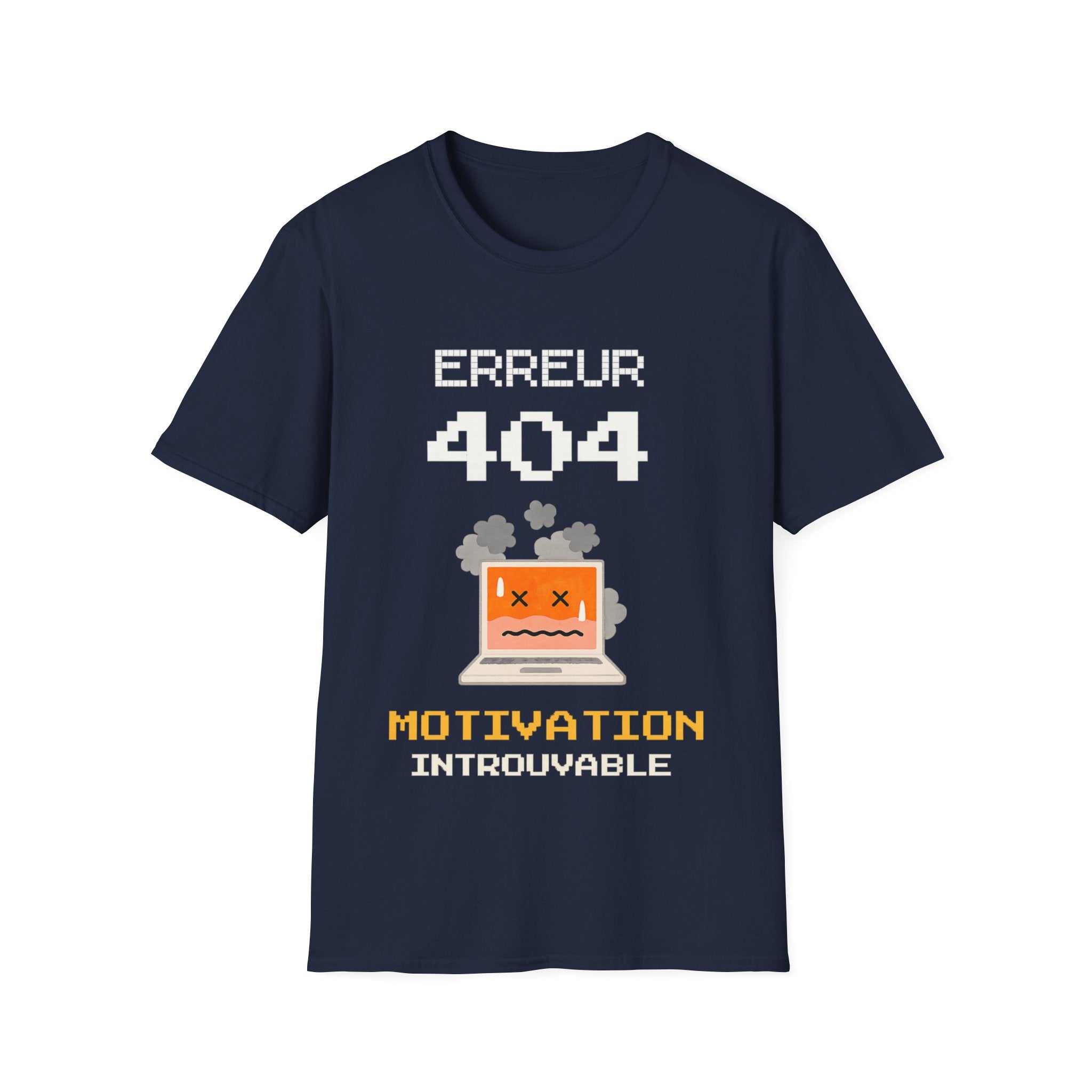 T-Shirt — "Erreur 404" Retro Pixel Error Graphic Tee
