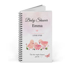 Livre d’or Baby Shower à spirale personnalisé « Emma »