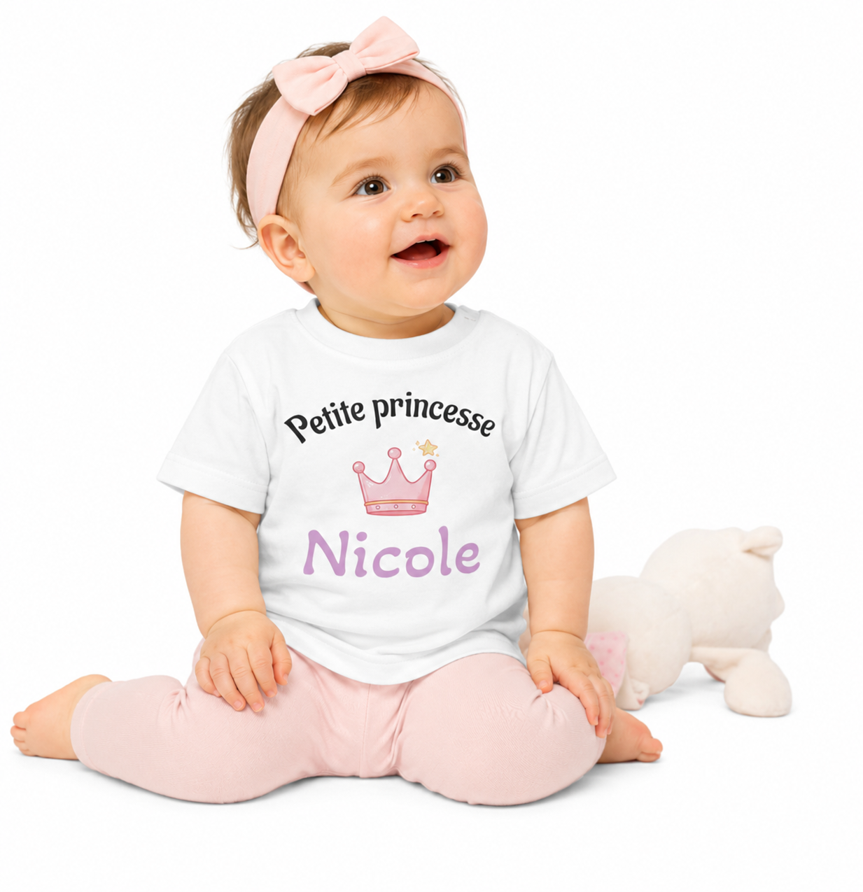 T-shirt Bébé Personnalisé – Petite Princesse