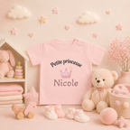 T-shirt Bébé Personnalisé – Petite Princesse