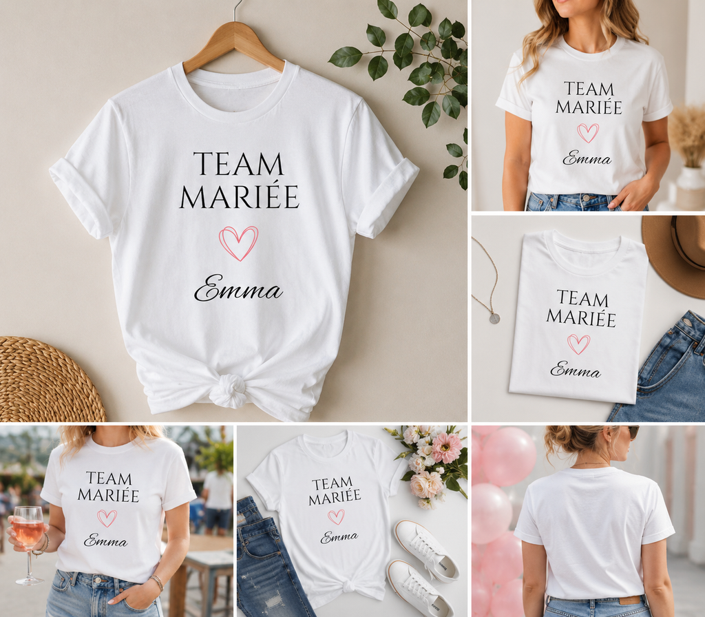 T-shirt femme - Team mariée