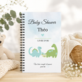 Livre d’or Baby Shower à spirale personnalisé garçon