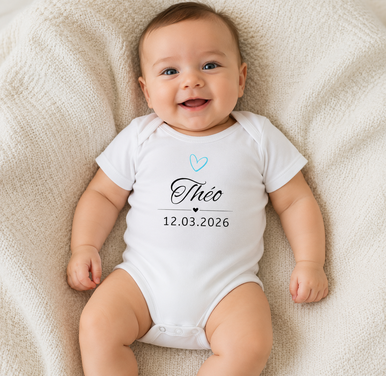 Body Bébé Personnalisé – En Coton Bio