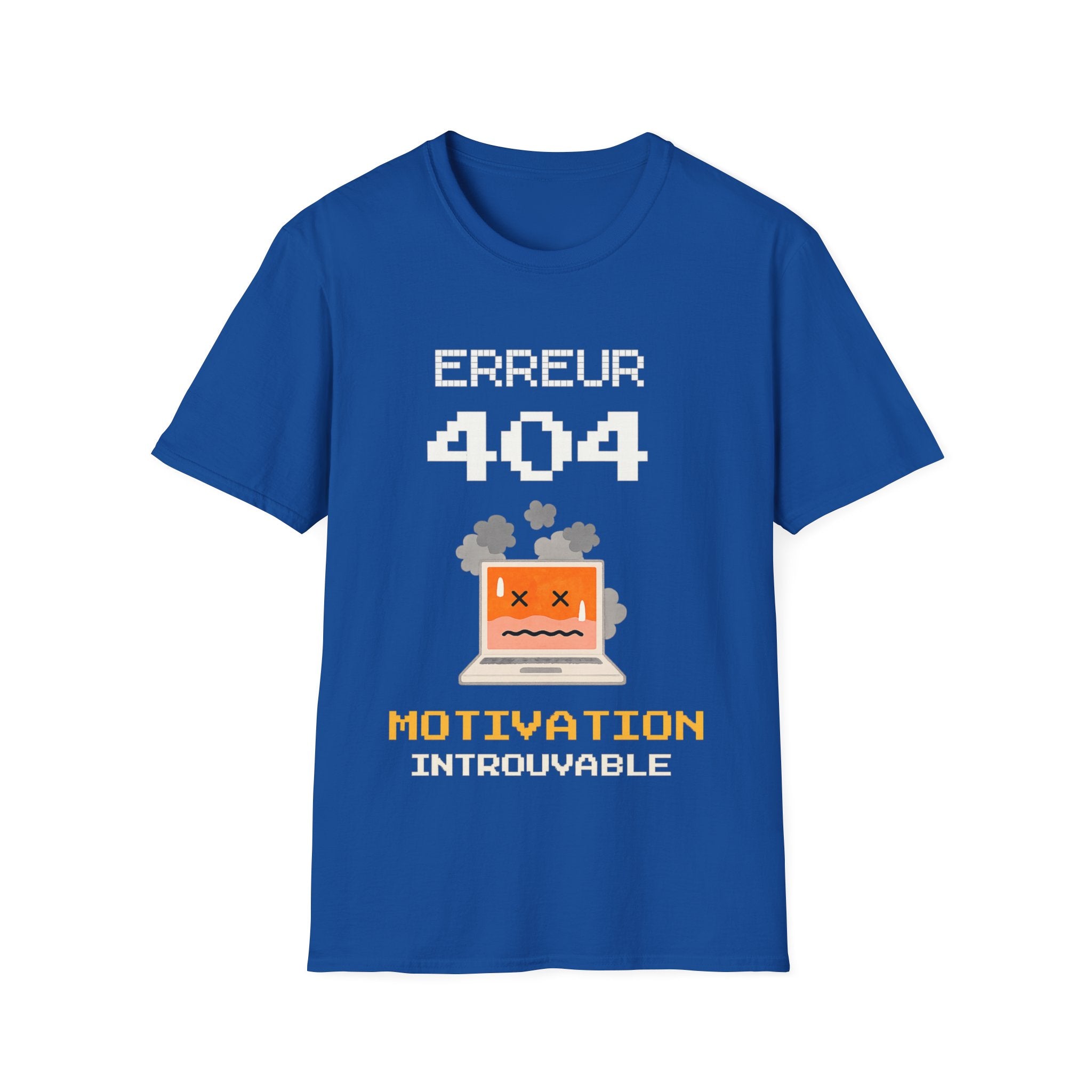 T-Shirt — "Erreur 404" Retro Pixel Error Graphic Tee