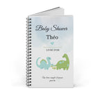 Livre d’or Baby Shower à spirale personnalisé garçon