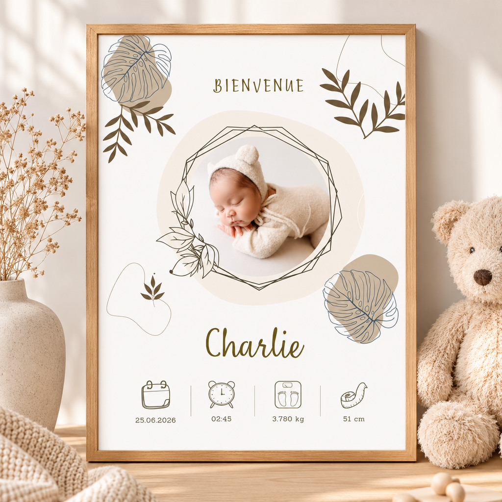 Poster de Naissance Personnalisé