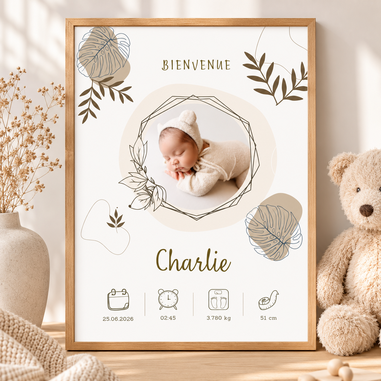 Poster de Naissance Personnalisé