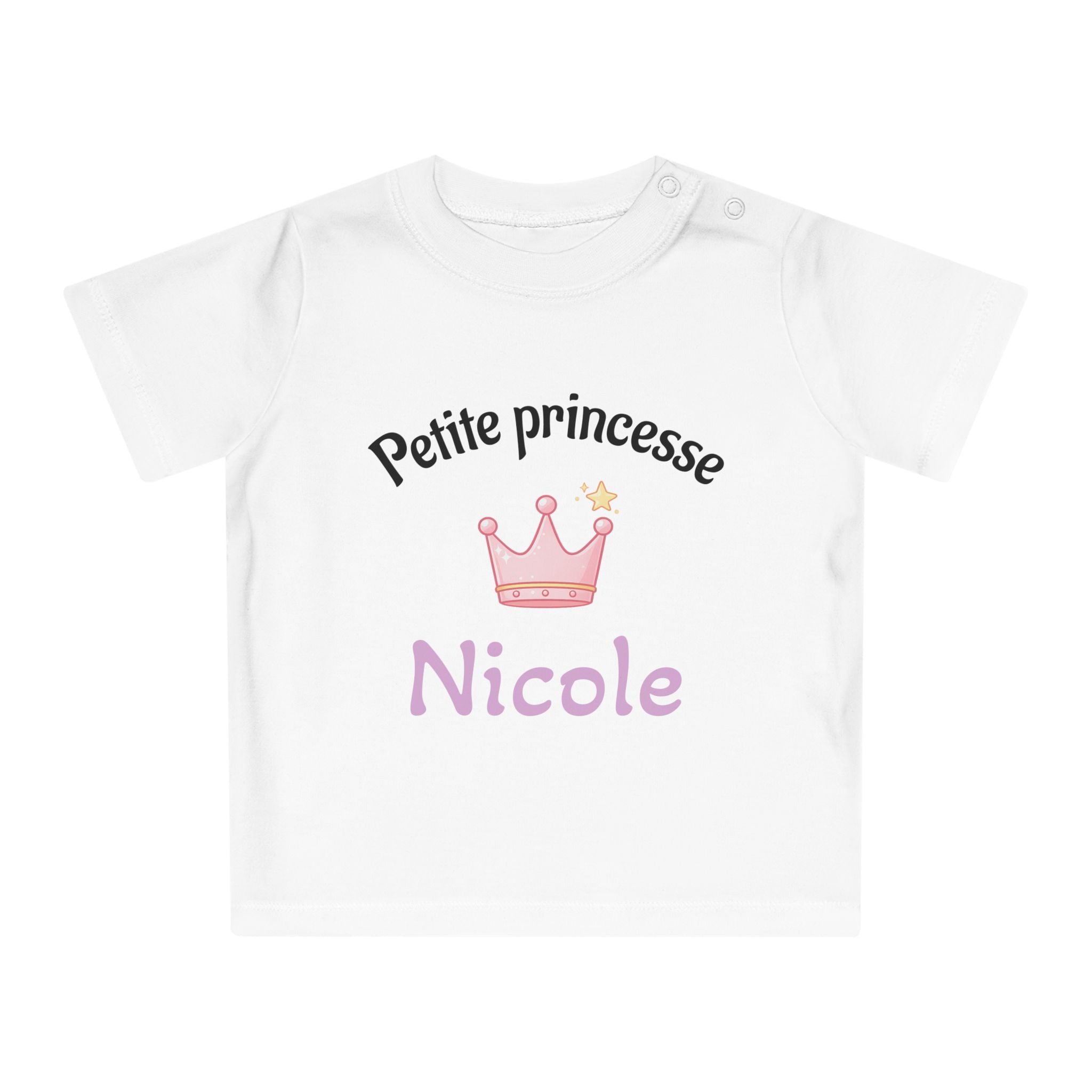 T-shirt Bébé Personnalisé – Petite Princesse
