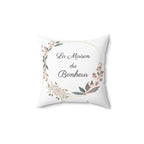 Coussin La Maison du Bonheur – Coussin décoratif floral