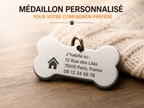 Médaillon Personnalisé pour Chien avec Nom