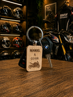 Porte-clés en Bois Gravé Personnalisé